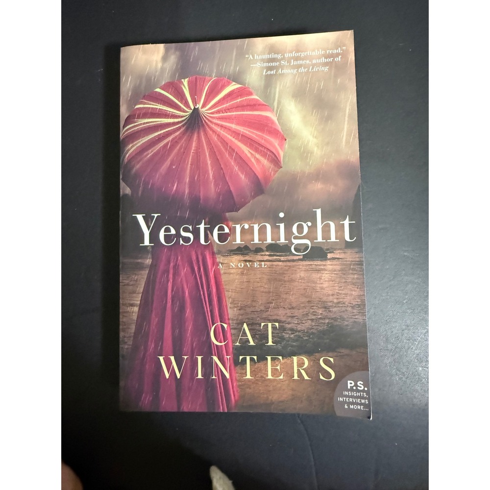 Yesternight Cat Winters First Edition Paperback 2016 Historical Mystery Novel